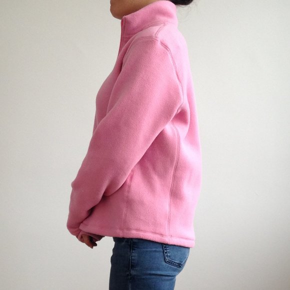 Gap - Bubblegum Pink Quarter Zip Fleece Pullover - Picture 6 of 10